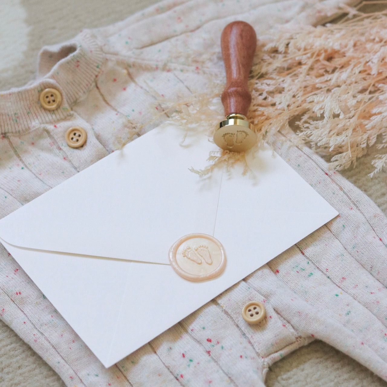 Wax Seal Stamp - Baby Footprints