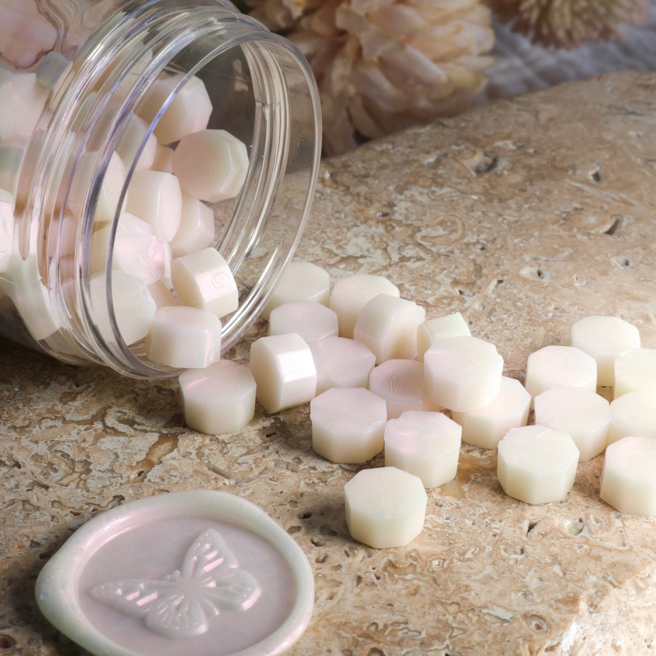 Wax Seal Beads - Morganite