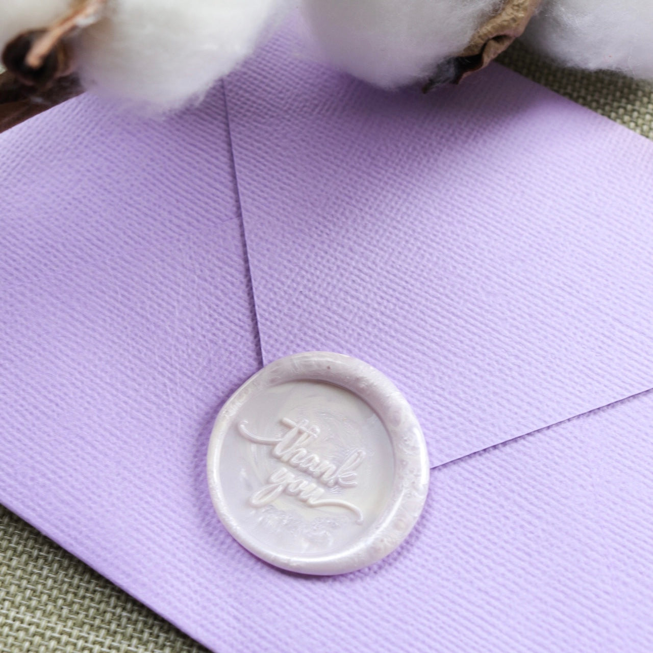 Wax Seal Stamp - Thank You Script