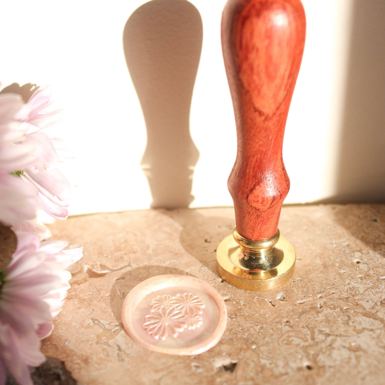 Wax Seal Stamp - Daisies