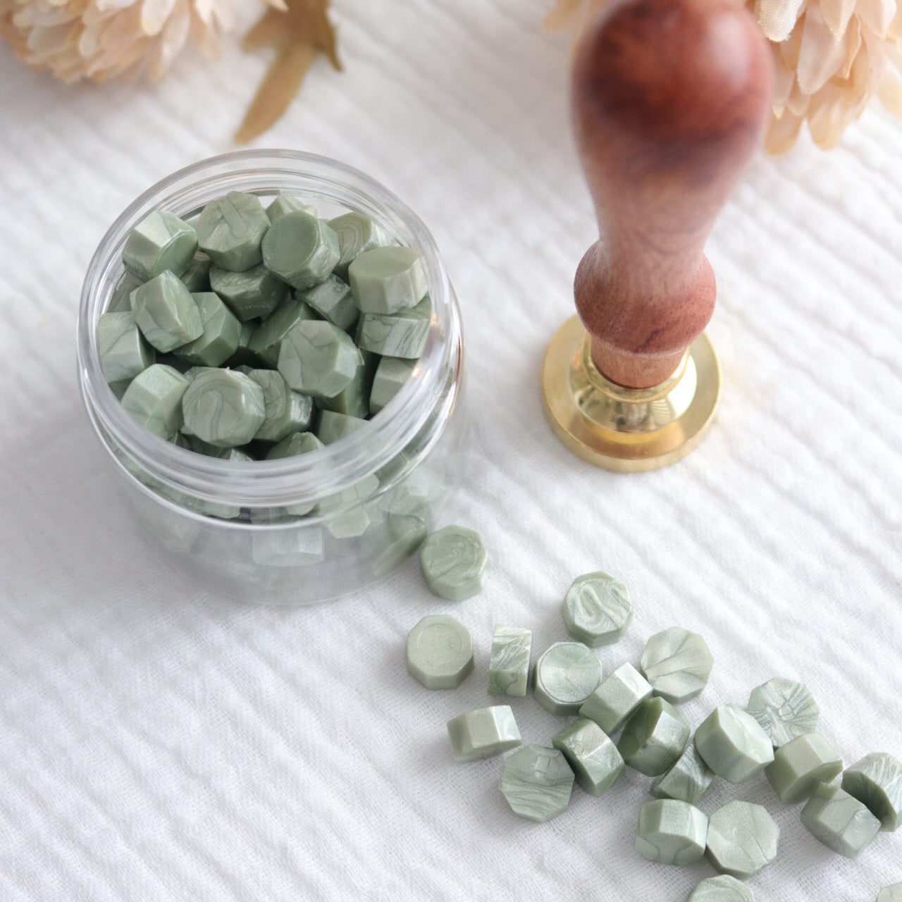 Wax Seal Beads - Tea Tree