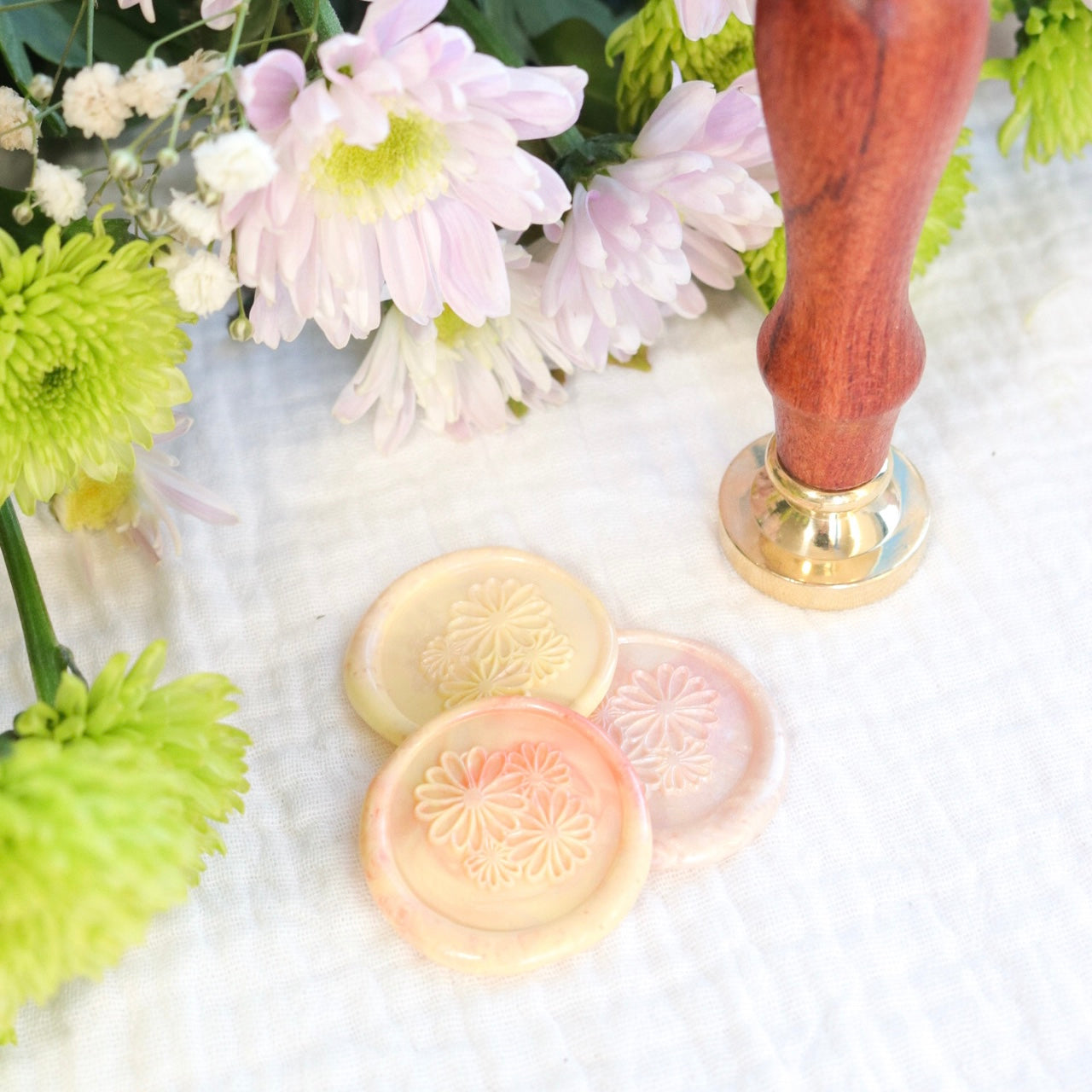 Wax Seal Stamp - Daisies