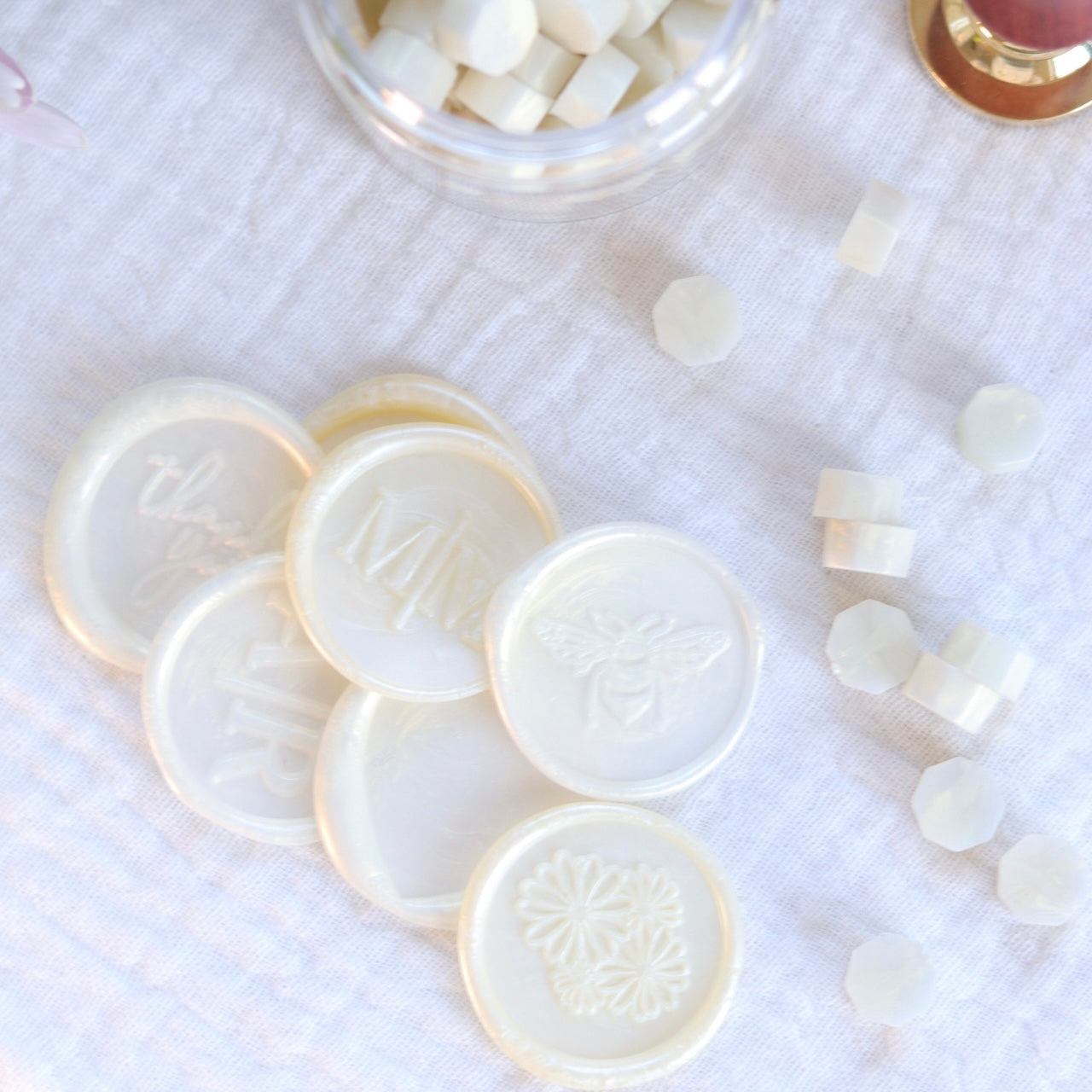 Wax Seal Beads - Citrine