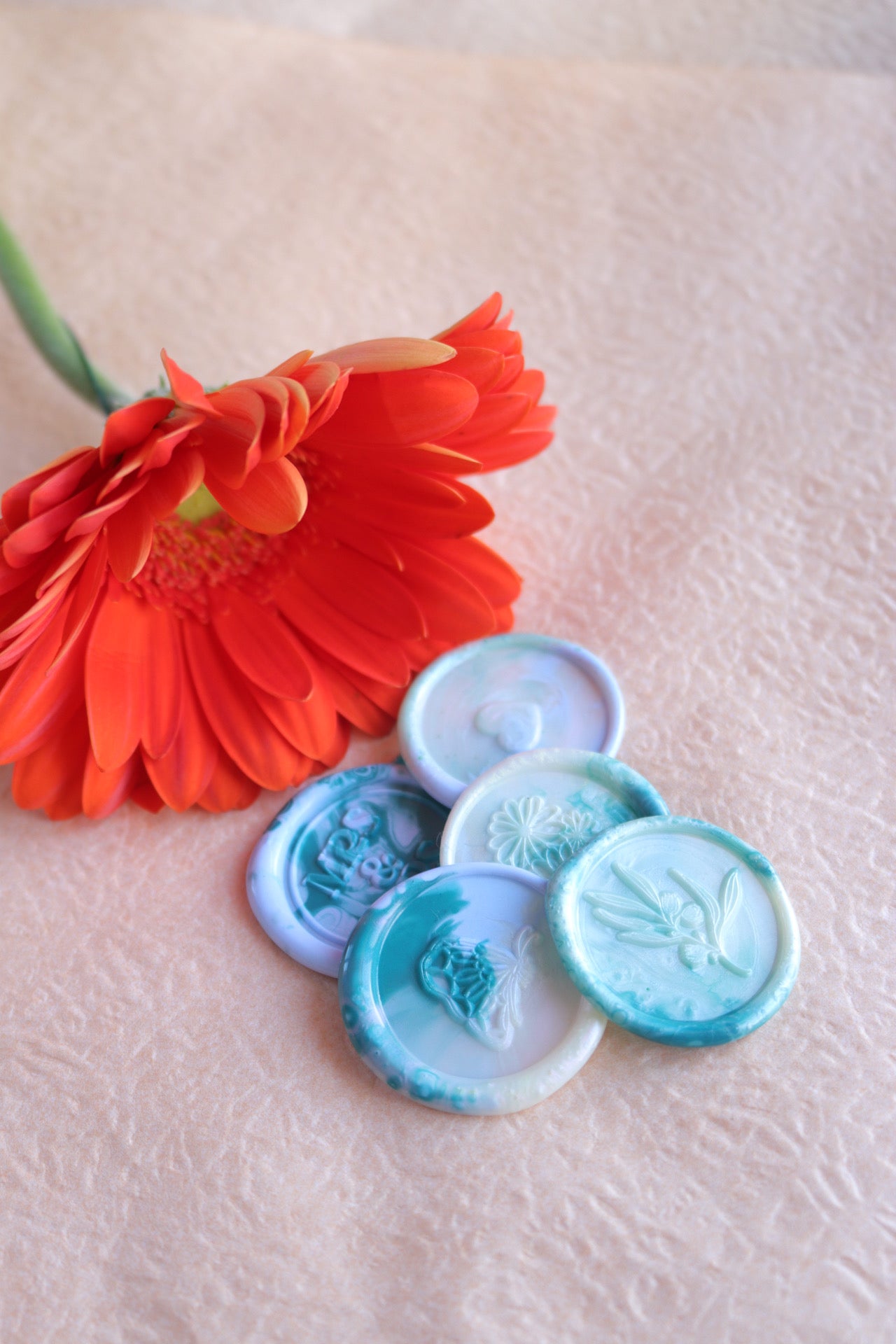 Wax Seal Beads - Peacock