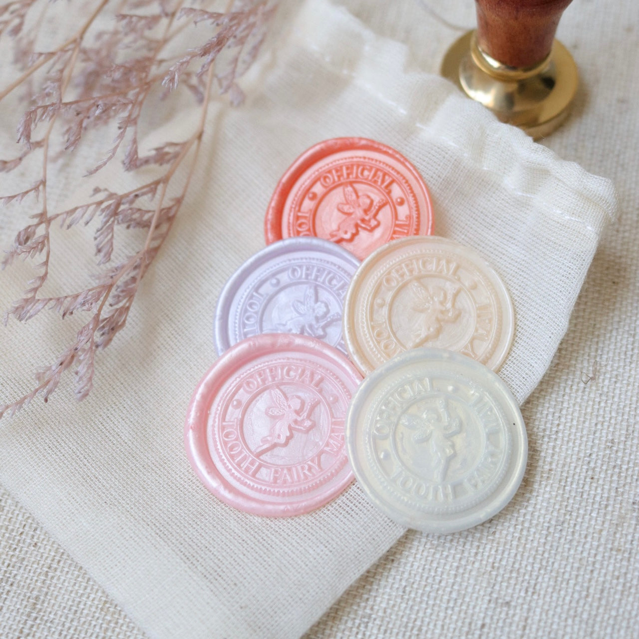 Tooth Fairy Official Mail Pre-Made Wax Seals 10pk
