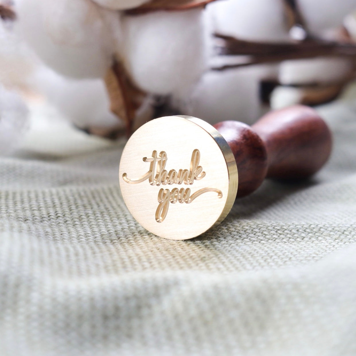 Wax Seal Stamp - Thank You Script