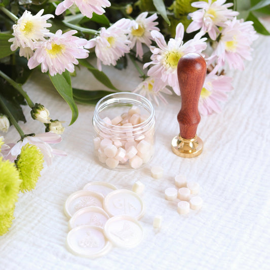 Wax Seal Beads - Morganite