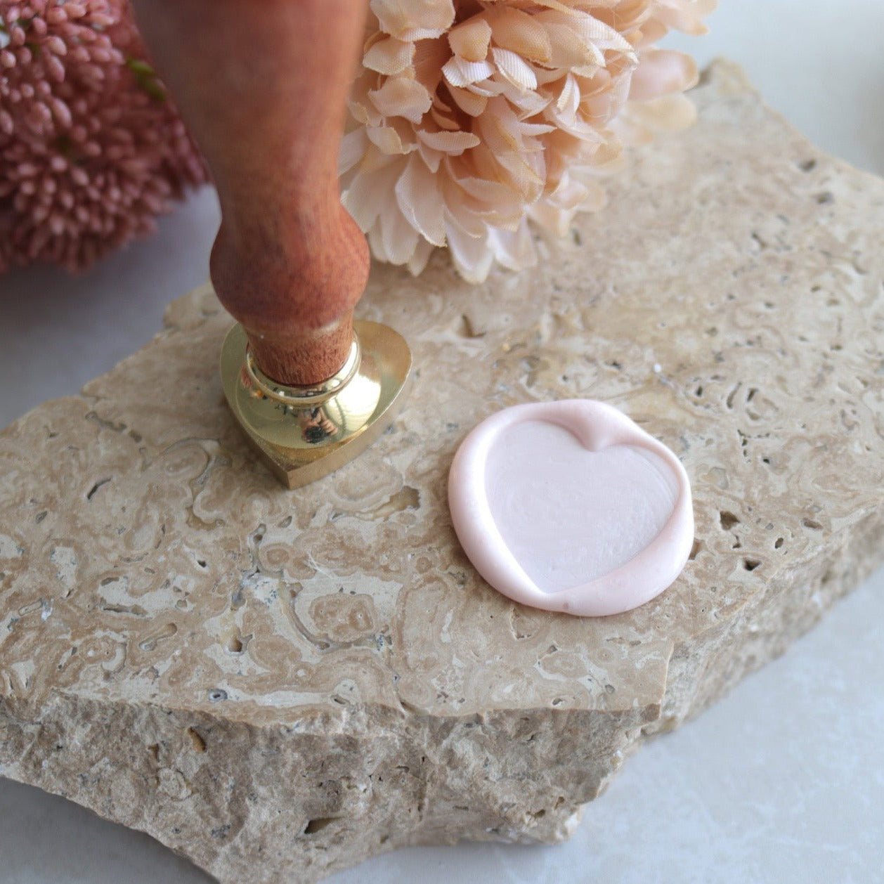 Wax Seal Stamp - Blank Heart