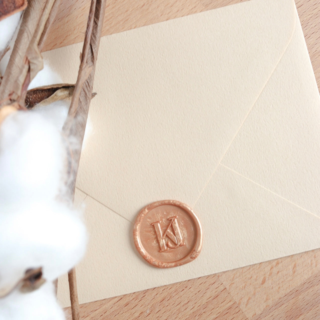 Wax Seal Stamp - Custom Monogram Initials