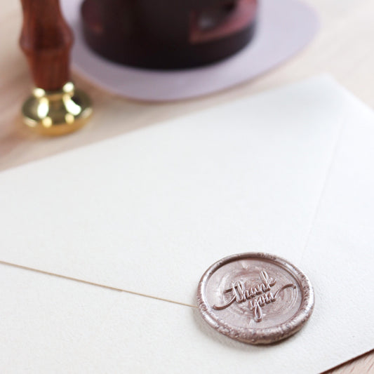 Wax Seal Stamp - Thank You Script