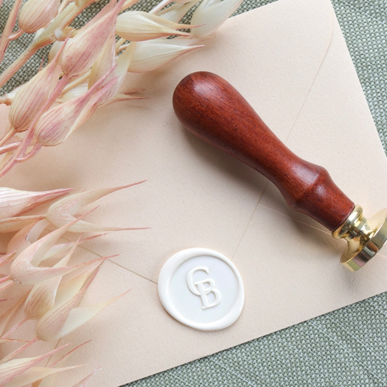 Wax Seal Stamp - Custom Monogram Initials