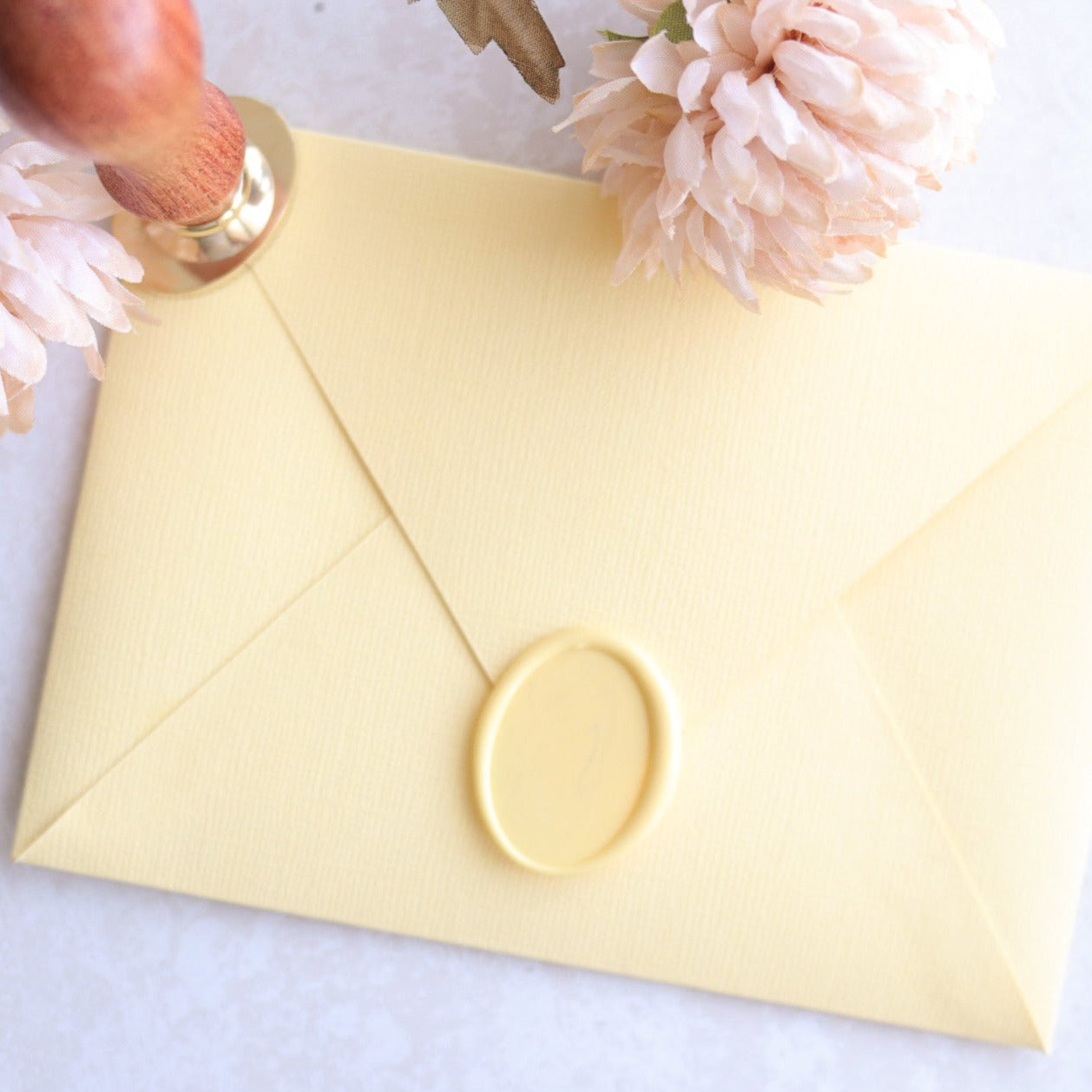 Wax Seal Stamp - Blank Oval