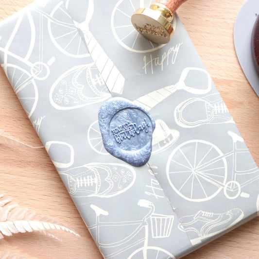 Wax Seal Stamp - Happy Birthday Script