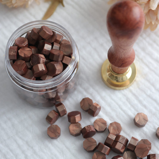 Wax Seal Beads - Oak